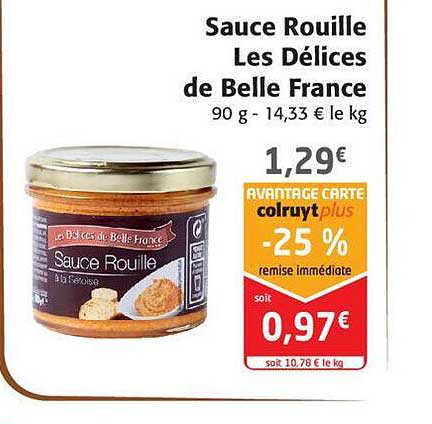 sauce rouille les délices de belle france