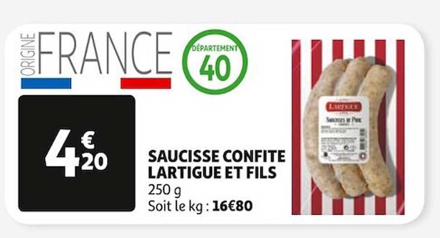saucisse confite lartigue et fils