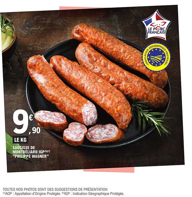 saucisse de montbéliard igp "philippe wagner"