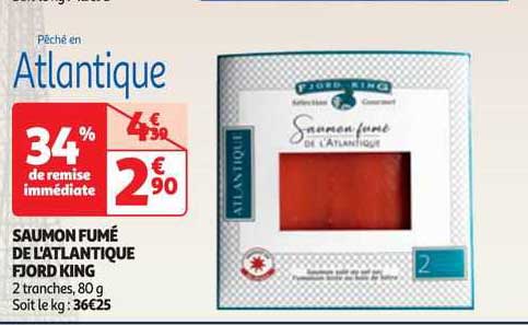saumon fumé de l'atlantique fjord king
