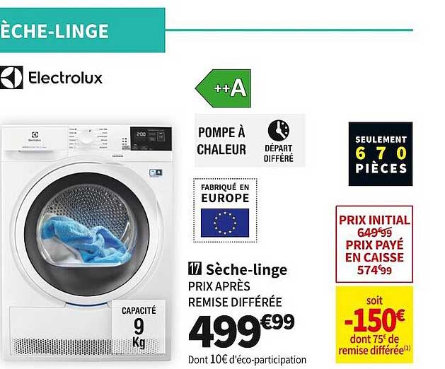 sèche-linge electrolux
