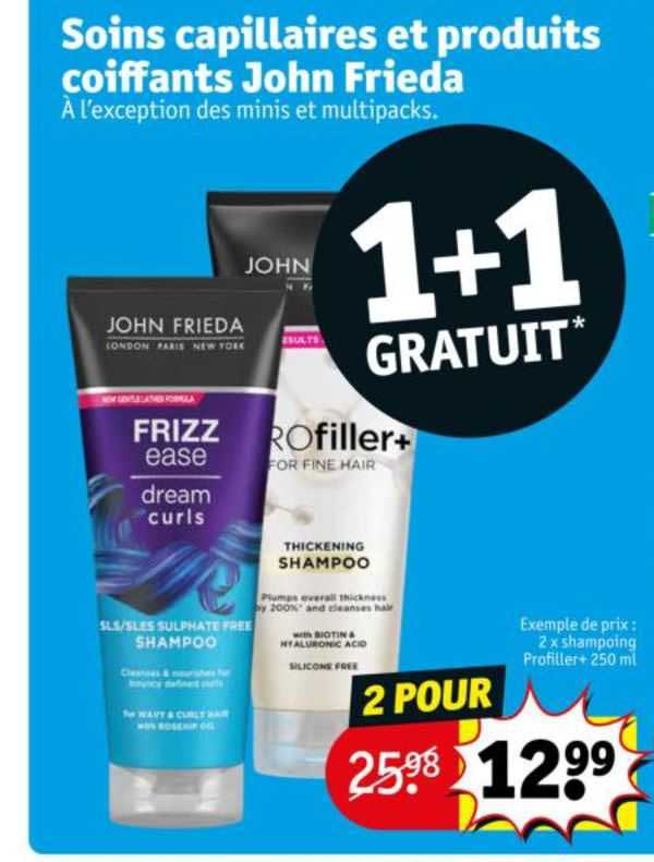 soins capillaires et produits coiffants john frieda