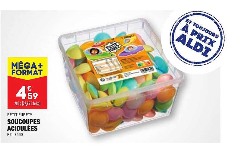 soucoupes acidulées petit furet