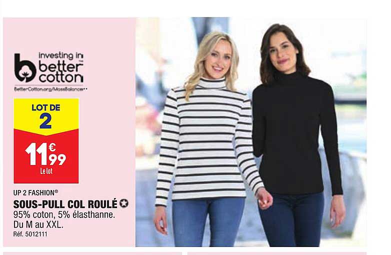 sous-pull col roulé up 2 fashion
