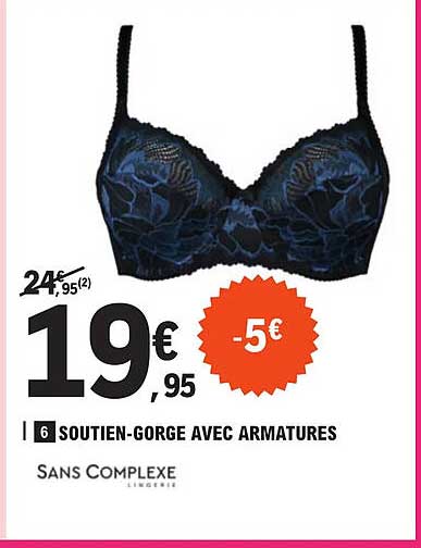 soutien-gorge avec armatures sans complexe