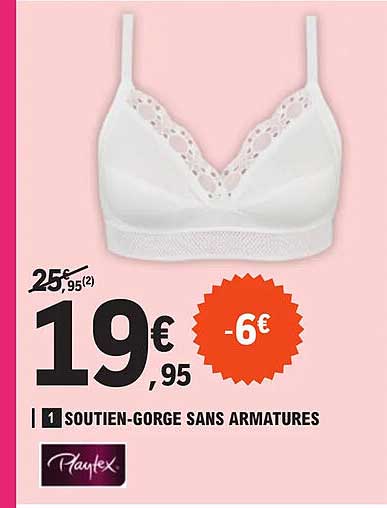 soutien-gorge sans armatures playtex