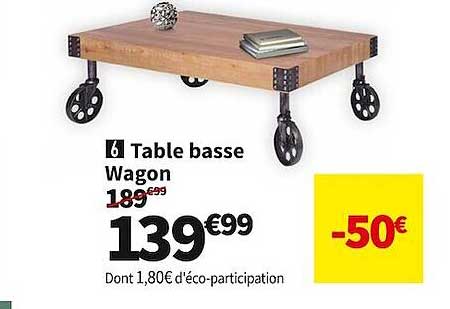 table basse wagon