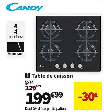 Table De Cuisson Gaz Candy