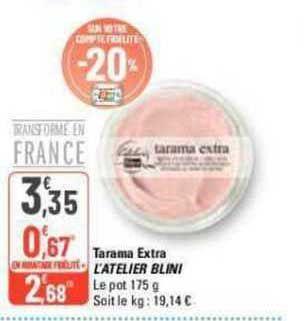tarama extra l'atelier blini