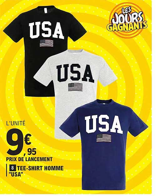tee-shirt homme "usa"
