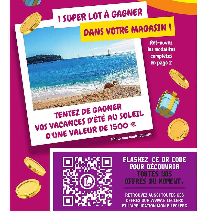 tentez de gagner vos vacances d'été au soleil d'une valeur de 1500 euro