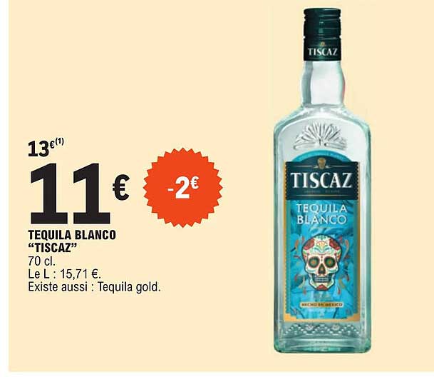 tequila blanco "tiscaz"