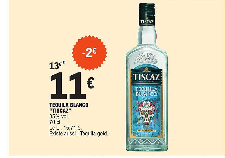 tequila blanco "tiscaz"