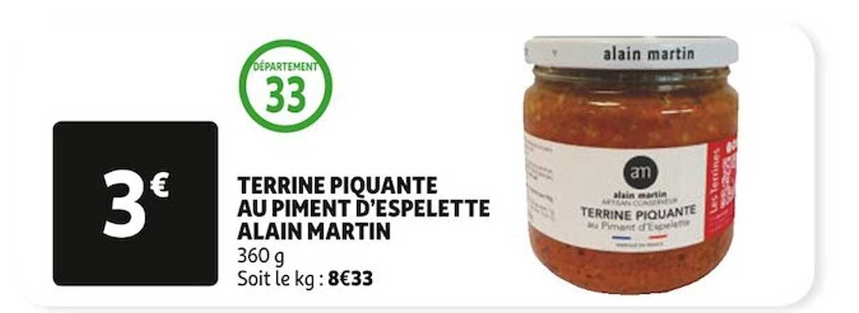 terrine piquante au piment d'espelette alain martin