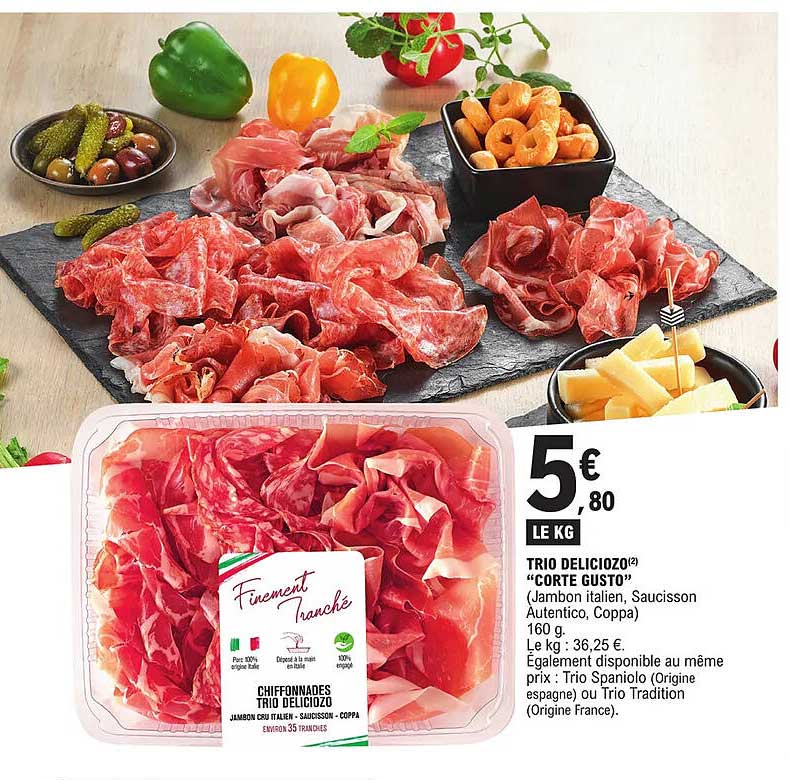 trio deliciozo "corte gusto"