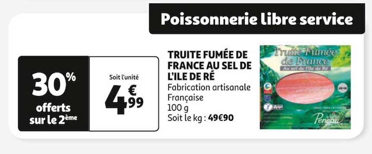 truite fumée de france au sel de l'île de ré