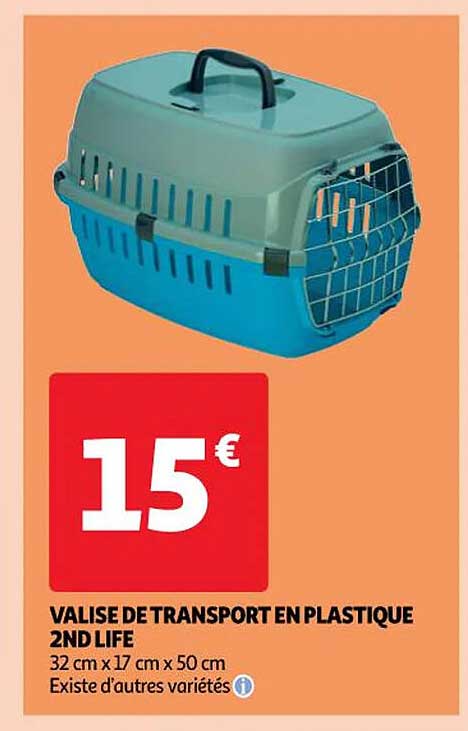 valise de transport en plastique 2nd life