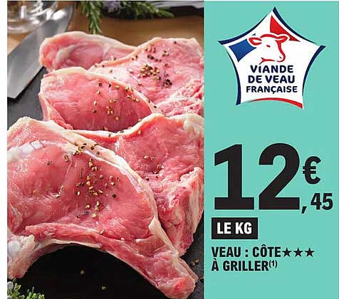 Veau : Côte*** à Griller