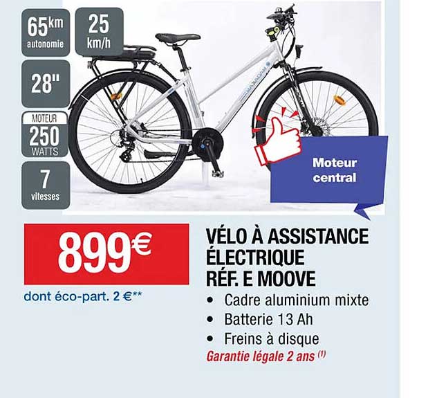 vélo à assistance électrique e moove