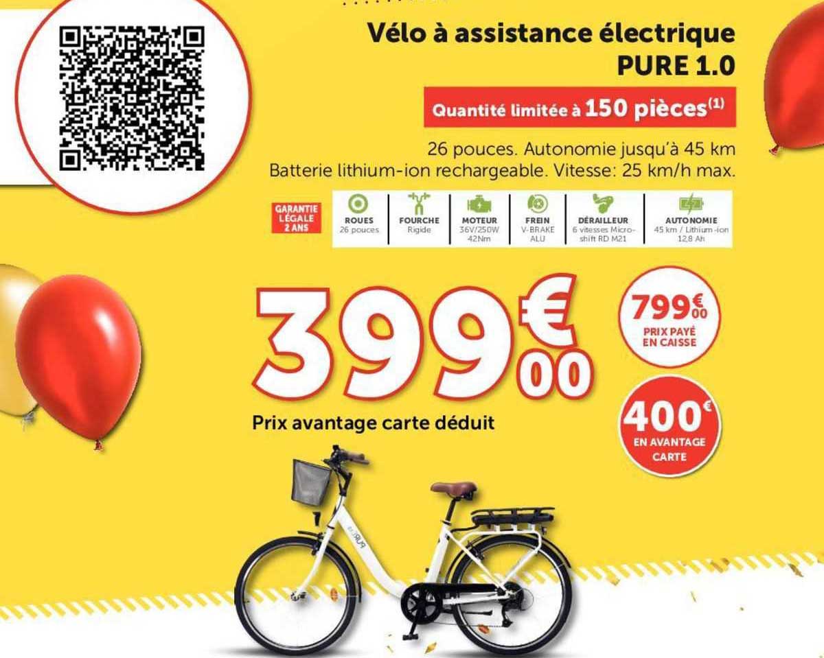 vélo à assistance électrique pure 1.0