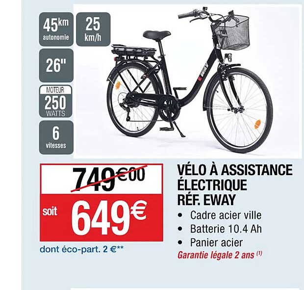 vélo à assistance électrique eway