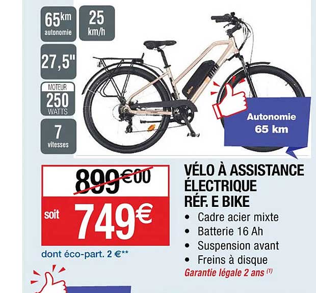 vélo à assistance électrique e bike