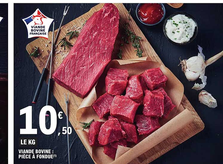 Viande Bovine : Pièce à Fondue