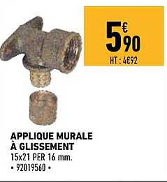 applique murale à glissement