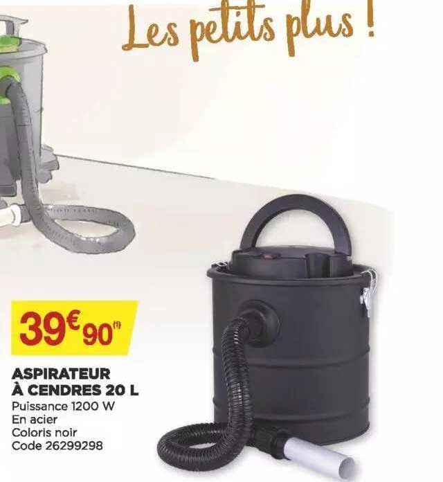 aspirateur à cendres 20 l