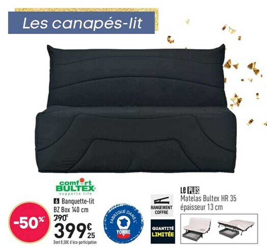 banquette-lit bz box 140 cm