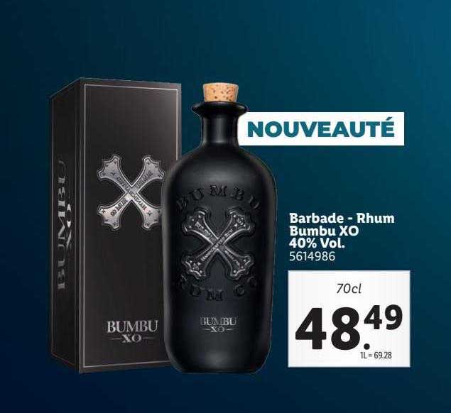 bardade - rhum bumbu xo 40% vol.