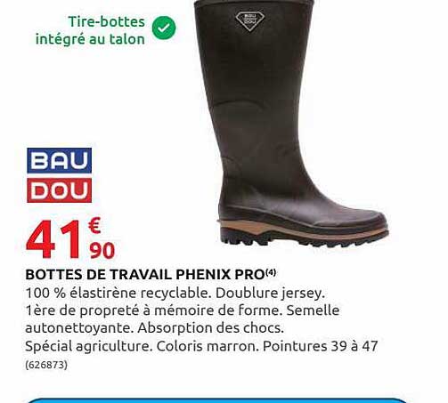 bottes de travail phenix pro baudou