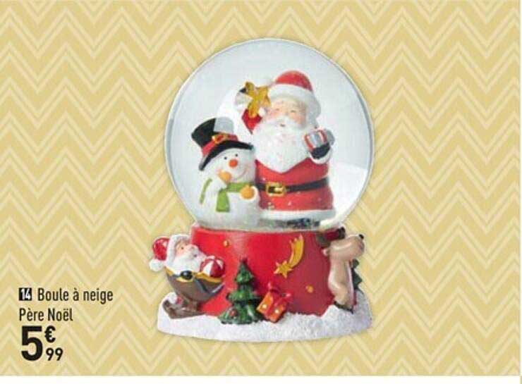 boule à neige père noël