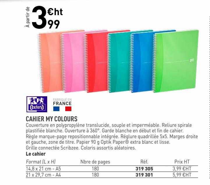 Cahier My Colours Oxford