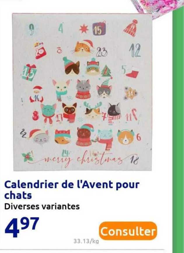 calendrier de l'avent pour chats