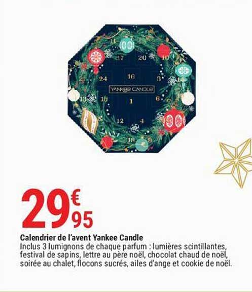calendrier de l'avent yankee candle
