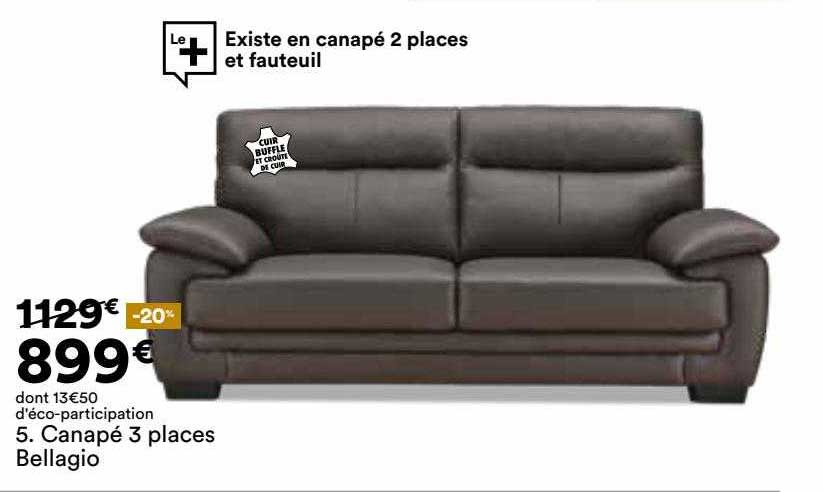 Canapé 3 Places Bellagio