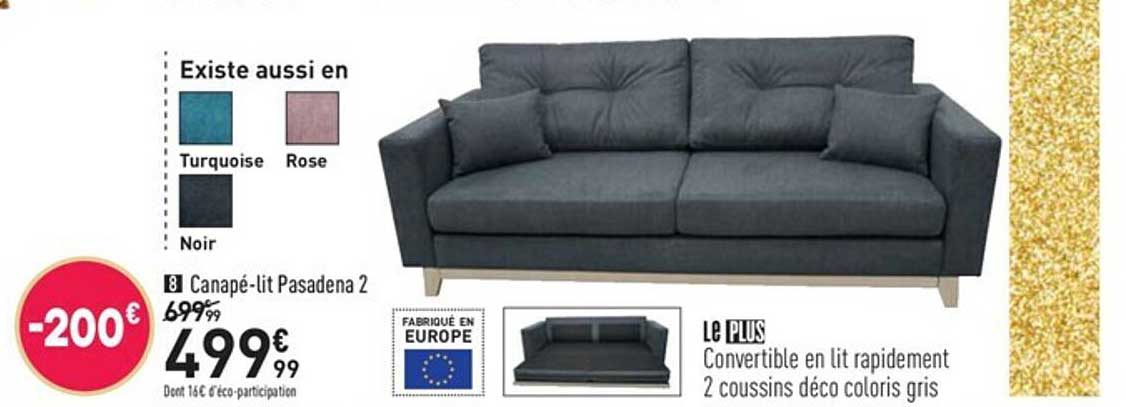 canapé-lit pasadena 2
