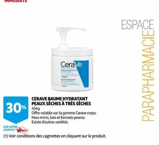cerave baume hydratant peaux sèches à très sèches