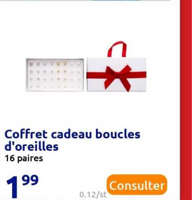 coffret cadeau boucles d'oreilles