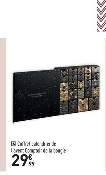 coffret calendrier de l'avent comptoir de la bougie