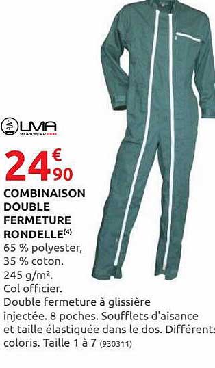 combinaison double fermeture rondelle lma
