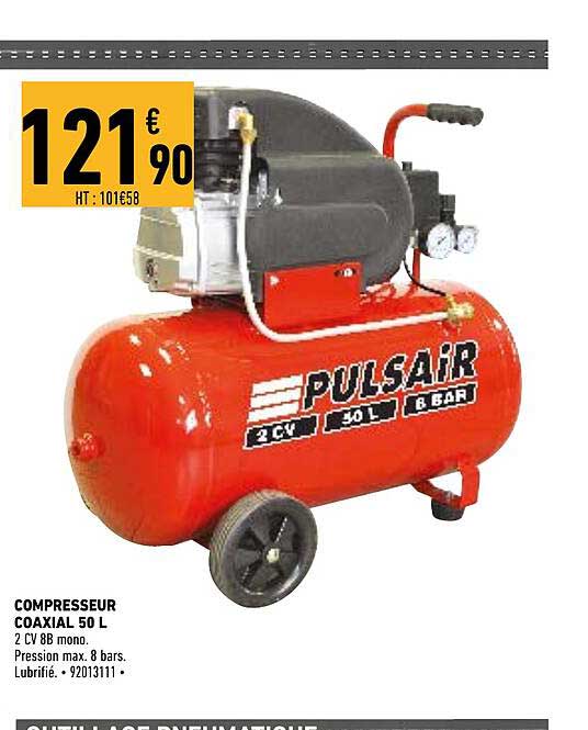 compresseur coaxial 50 l