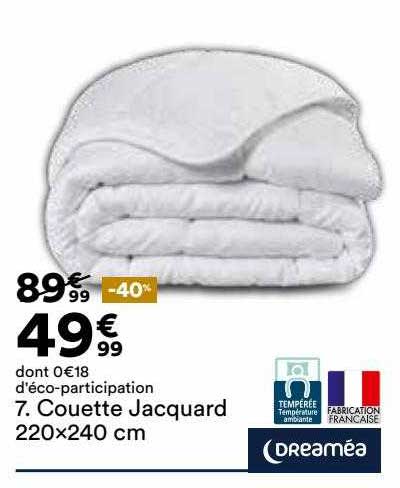 Couette Jacquard 220 X 240 Cm Dreaméa