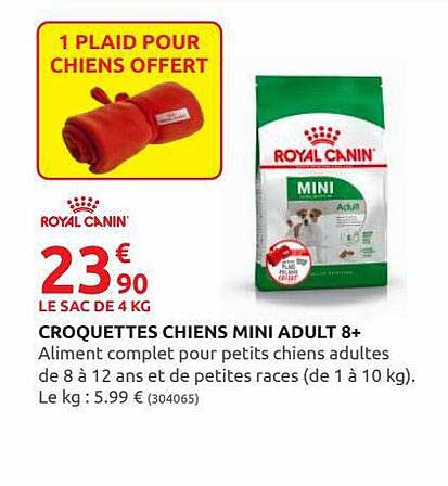 croquettes chiens mini adult 8+ royal canin