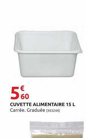 cuvette alimentaire 15 l