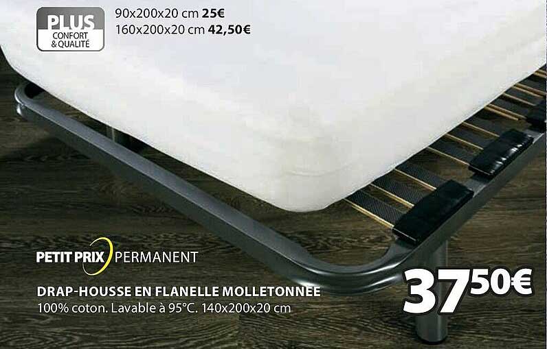 drap-housse en flanelle molletonnée
