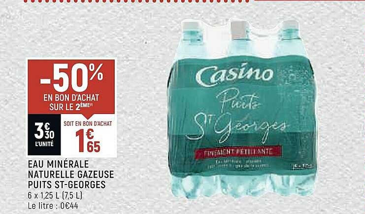 eau minérale naturelle gazeuse puits st-georges