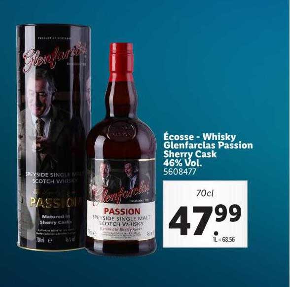 écosse - whisky glenfarclas passion sherry cask 46% vol.