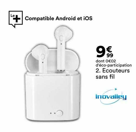 écouteurs sans fil inovalley